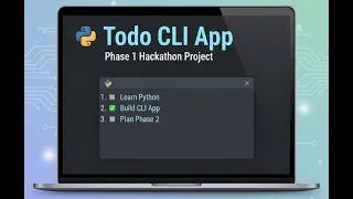 Todo CLI App Phase 1 Hackathon 2 Project In-Memory Task Manager