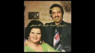 بزم خصوصی کمیاب بانو هایده کوروس سرهنگ زاده با ویولن استاد حبیب الله بدیعی 