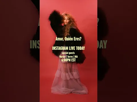 Going live on Instagram today at 6pm EST para hablar de mi nuevo álbum! Quién se va a conectar?