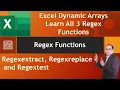 REGEXEXTRACT REGEXREPLACE REGEXTEST