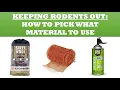Keep Rodents Out Pros and Cons of Steel Wool vs Copper Mesh vs Great Stuff Pest Block