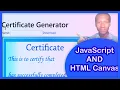 Build a Downloadable Certificate Generator in JavaScript and HTML5 Canvas API with source code