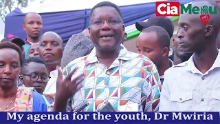 tigania west dr mwiria spells out his youth agenda