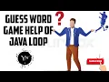 Create Simple Java Hangman Game Help Of Loop Constructor Help Se in Hindi me Netbeans Se