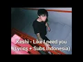 Download Lagu Keshi - Like I need us + Sub Indonesia