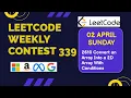 Leetcode Weekly Contest 339 Convert an Array Into a 2D Array With Conditions