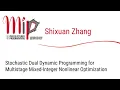 Shixuan Zhang - Stochastic Dual Dynamic Programming for Multistage Mixed-Integer Nonlinear Opt