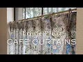 How To Sew Cafe Curtains Triple Pleat Paige Handmade