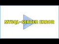 Mysql-server Error 2 Solutions