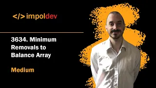 Minimum Removals to Balance Array LeetCode 3634 - Python