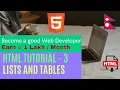 HTML Tutorial In Nepali List and Tables Web Development in Nepali Become a Web Developer