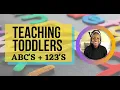Teaching Toddlers ABC s and Counting Lesson Plan Included