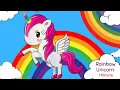Rainbow Unicorn 1 Minute Timer Countdown with Music Timer for Kids