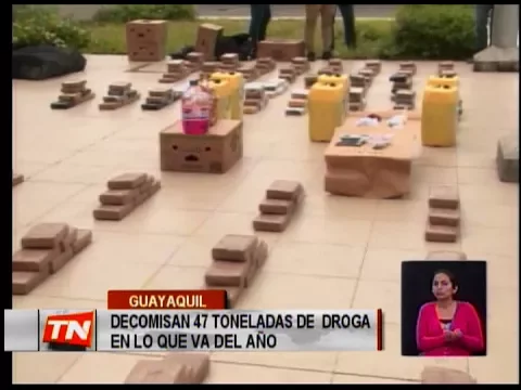 Decomisan 47 toneladas de droga en lo que va del año