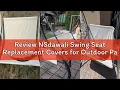 Review NSdawali Swing Seat Replacement Covers for Outdoor Patio Swing 3 Seater 600D Upgraded Thicken