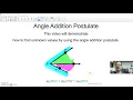 Angle Addition Postulate