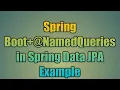 26 NamedQueries in Spring Data JPA Example Spring Boot