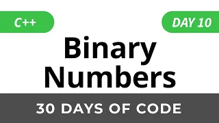 Day 10 Binary Numbers - 30 Days of Code HackerRank Solutions