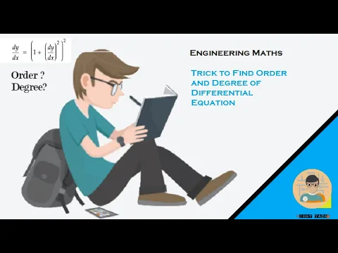 Download MP3 Trick to Find the order and degree of Differential Equation | Engineering Maths | 2020