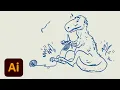 Draw Along with Kyle T Webster - Sleeping Bat Adobe Creative Cloud