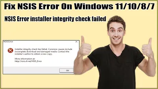 How To Fix NSIS Error Installer Integrity Check Failed On Windows 11/Windows 10/Windows 8/Windows 7?