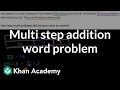Multi step addition word problem