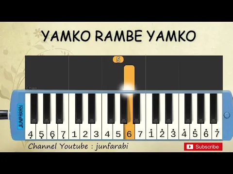 Download MP3 not pianika yamko rambe yamko - lagu daerah nusantara indonesia - belajar pianika not angka