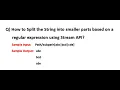 How to Split the String into smaller parts based on a regular expression using Stream API Java2024