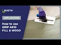 Bostik GRIP X910 FILL WOOD - wood floor primer Application Bostik Construction