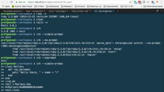 Interactive Ruby irb