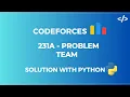Codeforces - 231A Problem