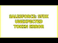 Salesforce sfdx unexpected token error