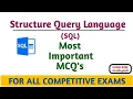 SQL MCQ S Structure Query Language MCQ S Important MCQ S Computer MCQs with PDF CompBookAradhya