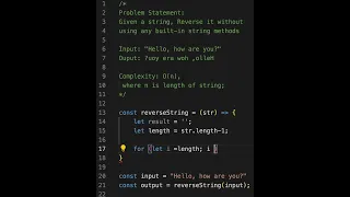 String Reversal Without Built-in Methods