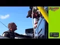 Clint Bowyer confronts pit crew after crash