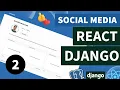 React Django Social Media Portfolio Project Secure JWT Login Register