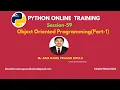 Python Session 59 Object Oriented Programming Part-1 Mr SIVA RAMA PRASAD KOLLU