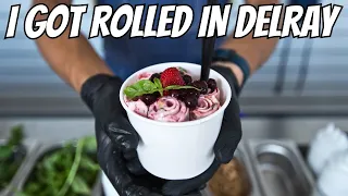 Rolled Ice Cream In Delray Beach Asian Ice Cream