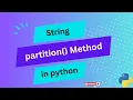 SY partition method in python