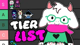 The complete Deltarune characters TIER LIST