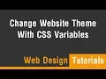 Arabic Tutorials - Change Website Color Theme With CSS Variables