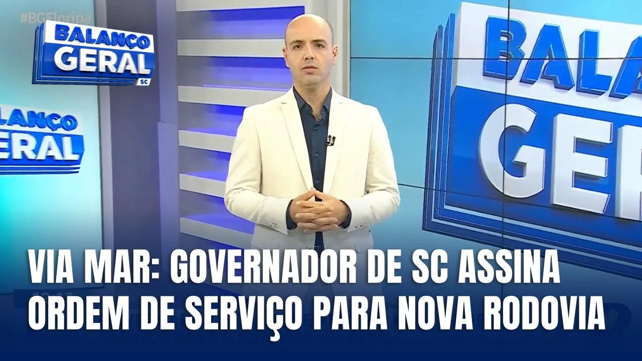 Via Mar: governador de SC assina ordem de serviço para nova rodovia