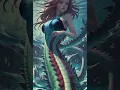 Girl in Dragon Mermaid TF A Mythical Transformation Fantasy Art