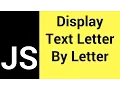 Javascript Typewiter - How To Create Typewriter Effect In JS Using SetTimeOut with source code