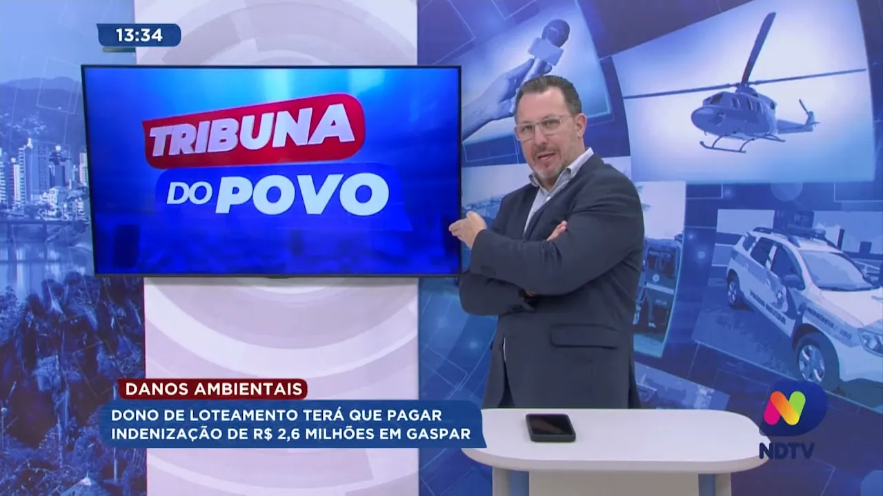 Danos ambientais: dono de loteamento em Gaspar terá que pagar indenização de R$2,6 milhões