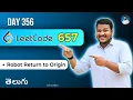 Leetcode 657 Robot Return to Origin in Telugu 4 approaches Python DSA srkcodes