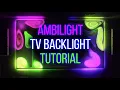 Full Hyperion Ambilight Tutorial TV Backlight - LEDs Match Colors On The Screen