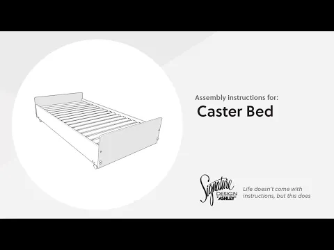 Frandern - Gray - Twin Loft Caster Bed