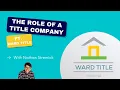WHAT IS A TITLE COMPANY WHAT DOES A TITLE COMPANY DO WHAT IS TITLE INSURANCE