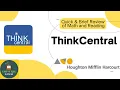 A Quick Brief Review of ThinkCentral HMH - How to Login and Use ThinkCentral